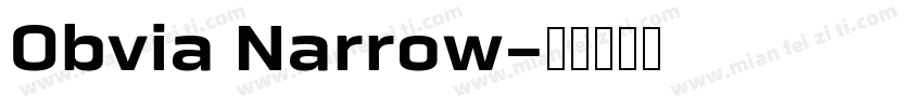 Obvia Narrow字体转换